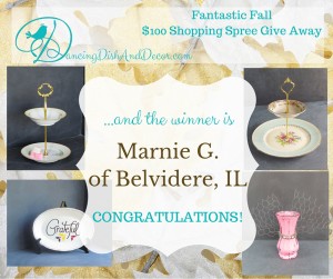 Winner Announcement DancingDishAndDecor.com