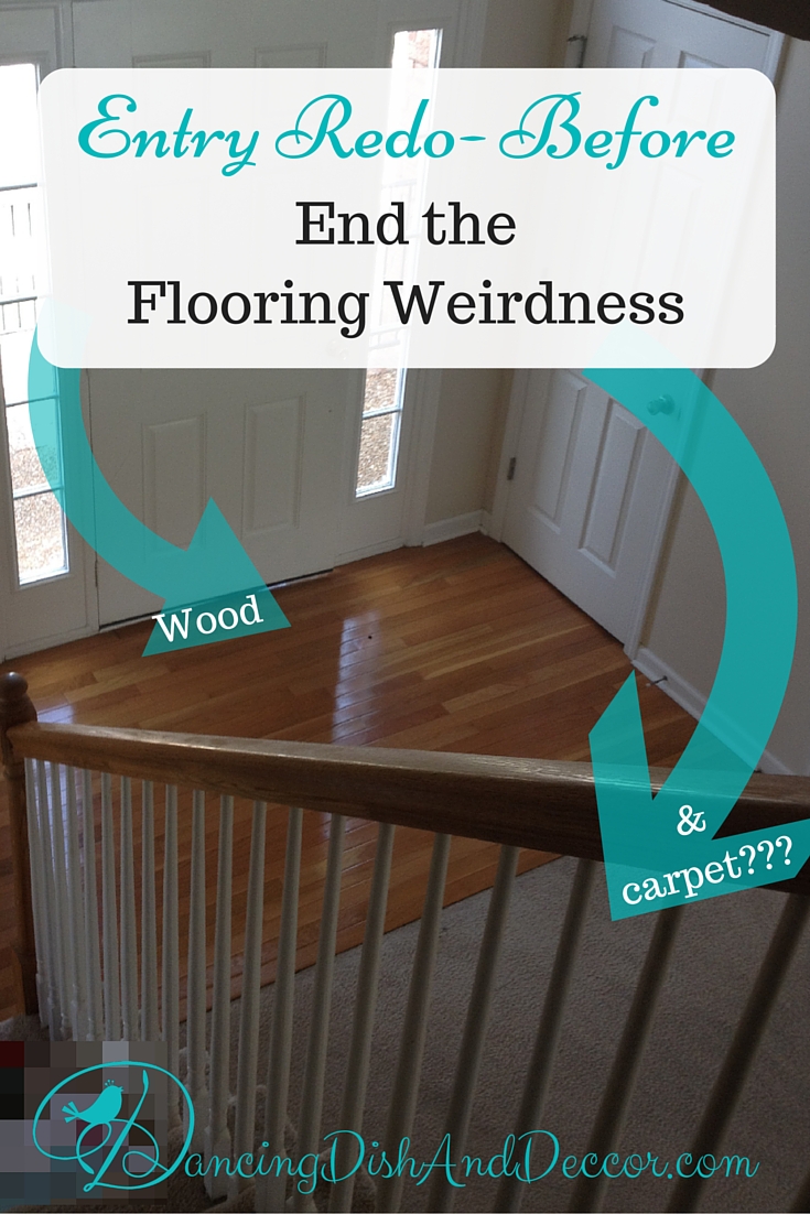 Entry Redo - Floor - Before, DancingDishAndDecor{dot}com