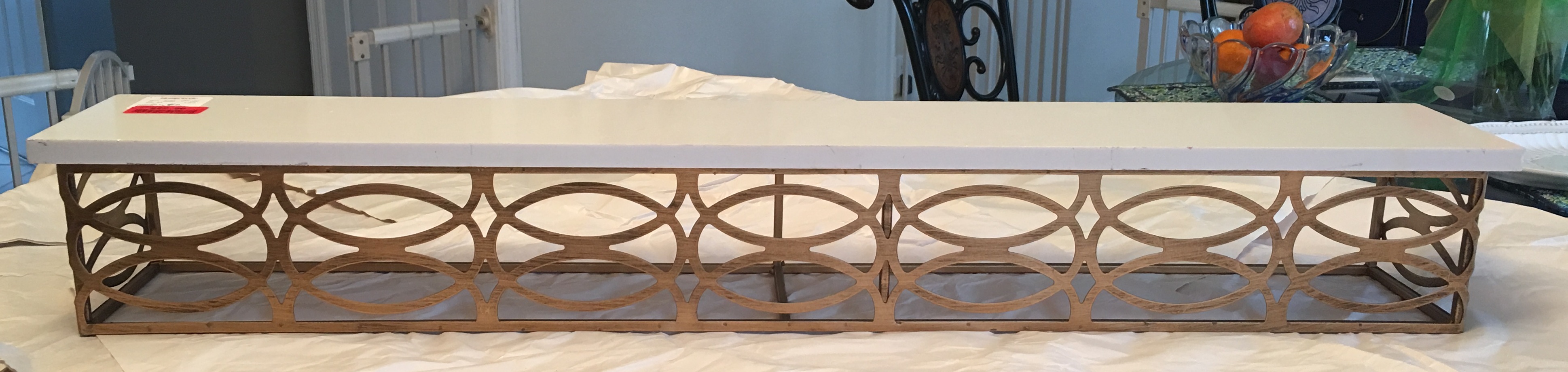 Wall Shelf Redo, DancingDishAndDecor.com