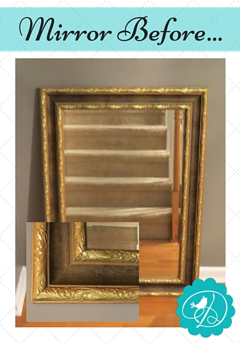 Mirror before, DancingDishAndDecor{dot}com