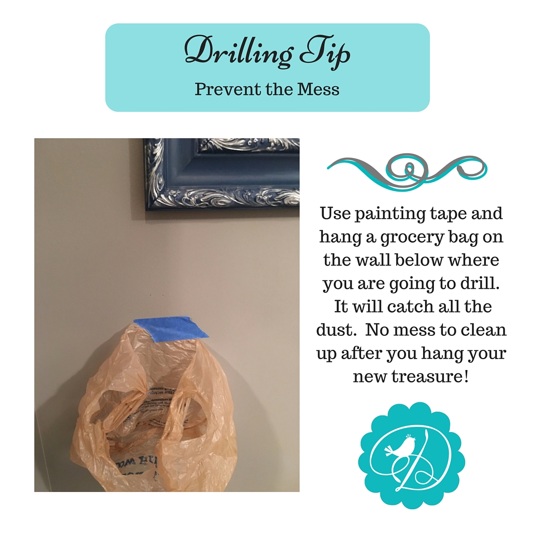 No Mess Drilling; DancingDishAndDecor{dot}com