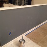 gloss paint, flat paint, stencil project