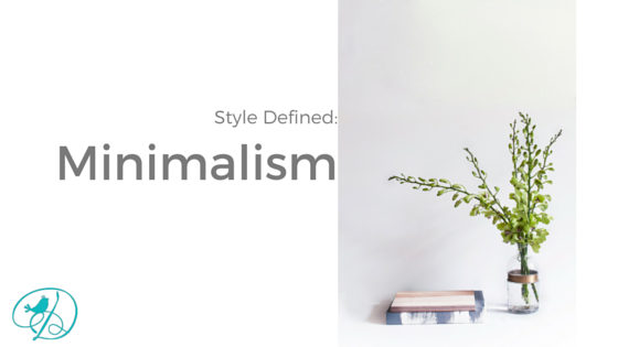 Style Defined: Minimalism title graphic