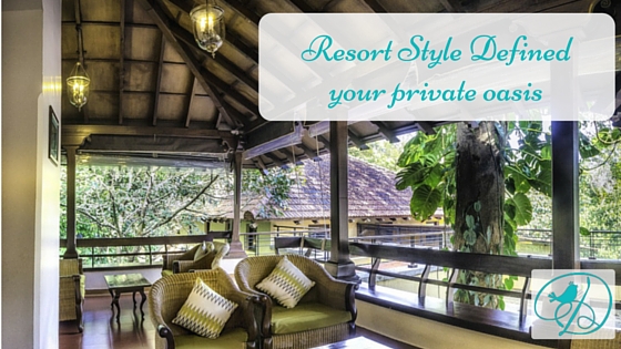 Resort Style Defined http://www.dancingdishanddecor.com