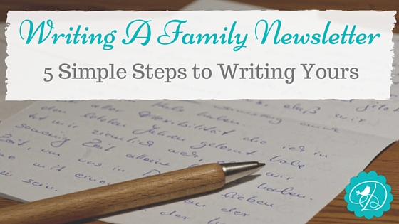 Family Newsletter, DancingDishAndDecor.com